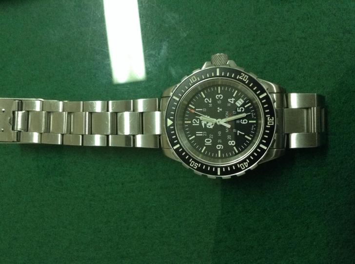 转让一块9新马拉松marathon军表ww194006usmc机械表