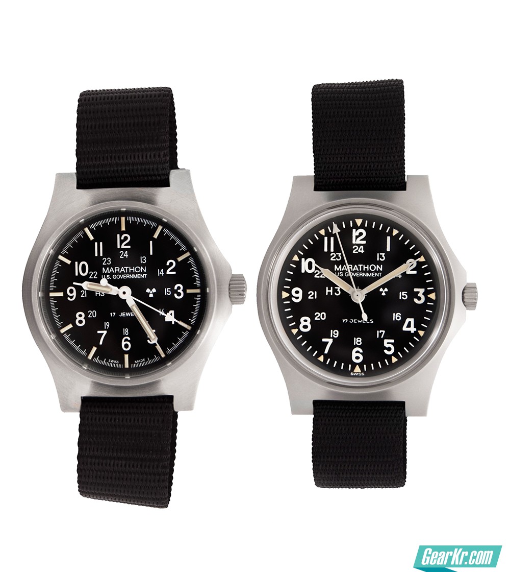 marathonww194003ssben限量版不锈钢四军通用gpm手动机械表