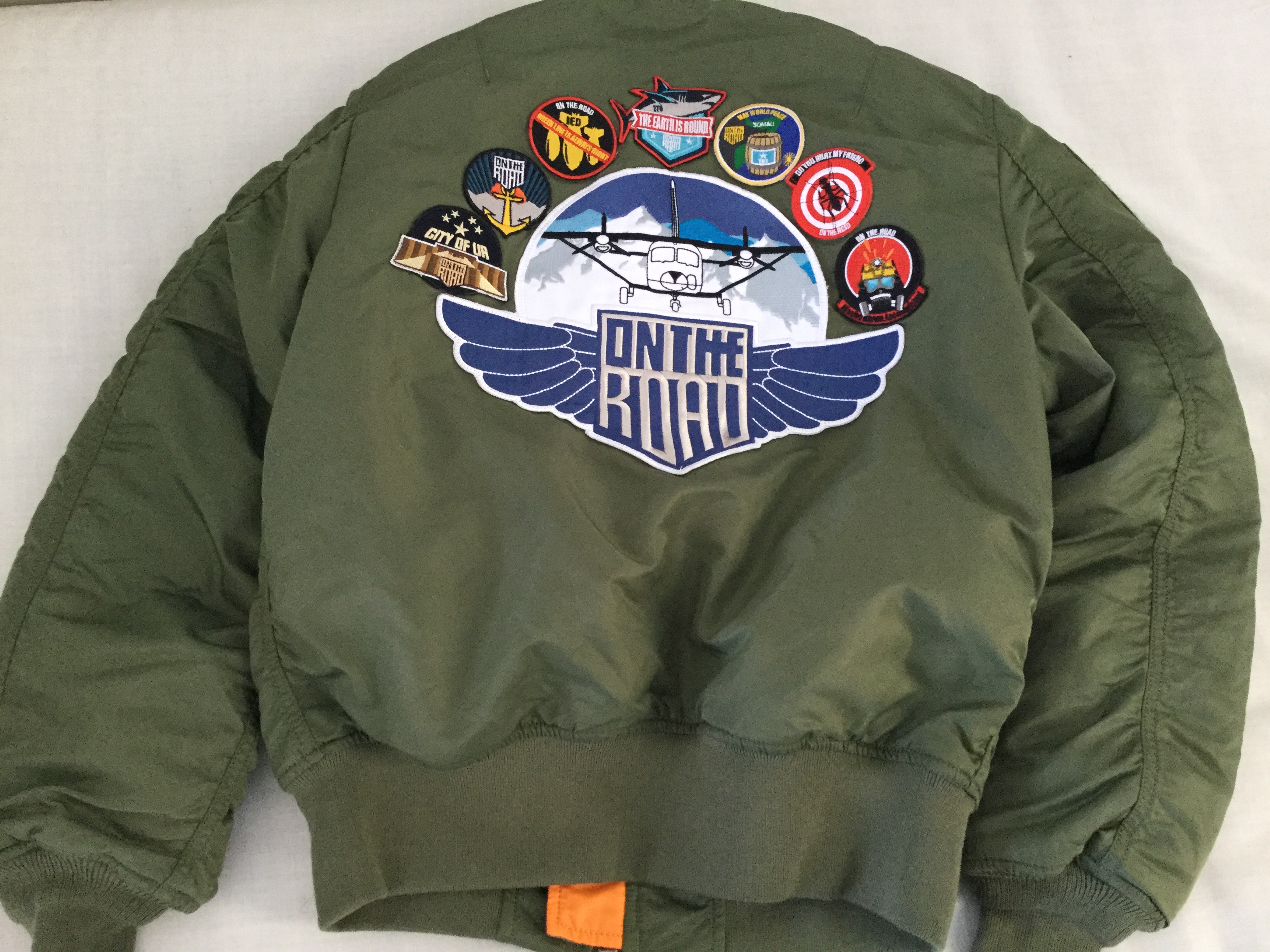 龙牙梁红张昕宇定制款ma1飞行夹克